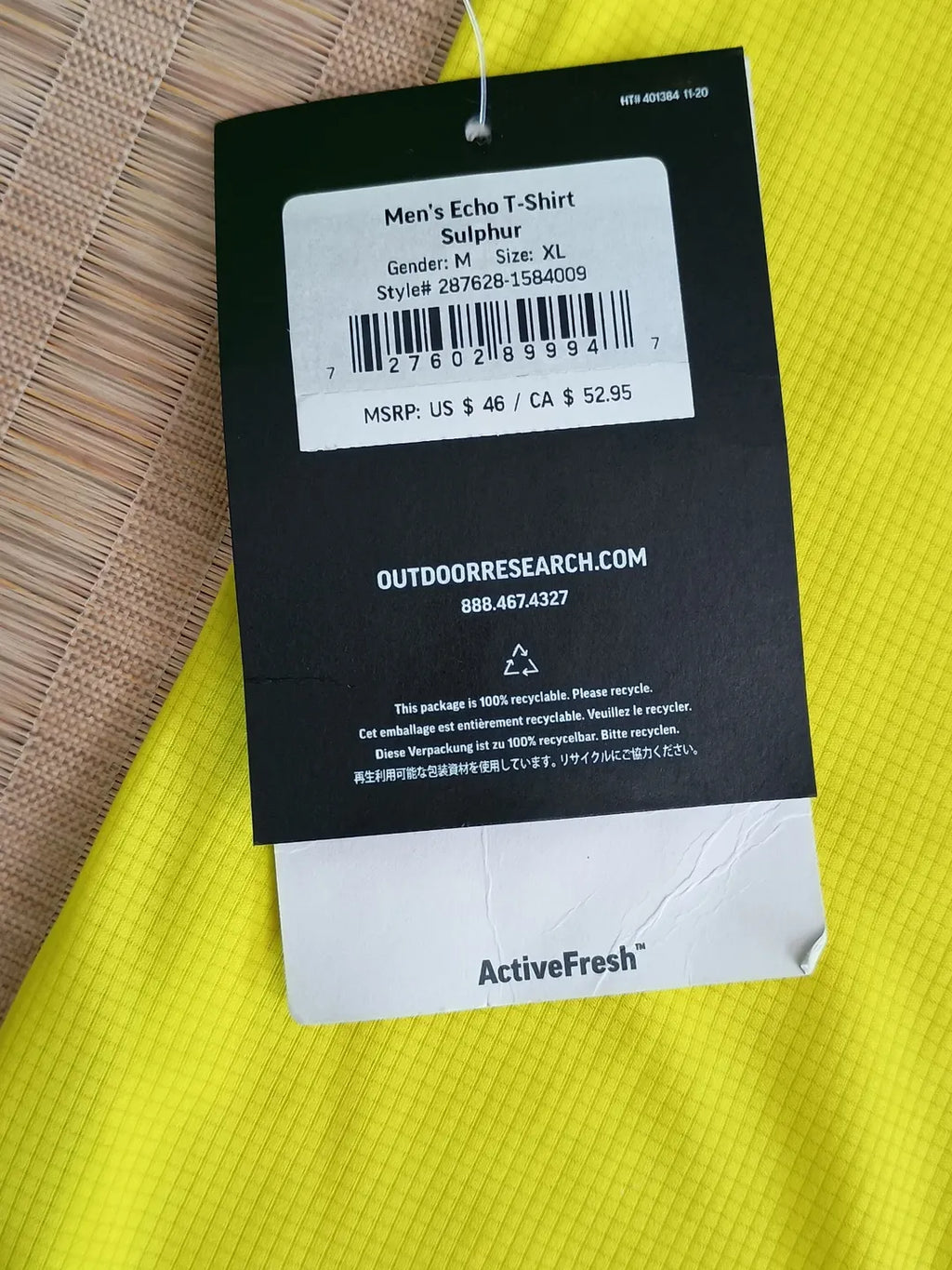 OUTDOOR RESEARCH Polera ultraligera